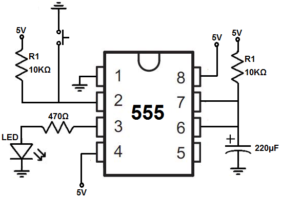 555 monostable circuit